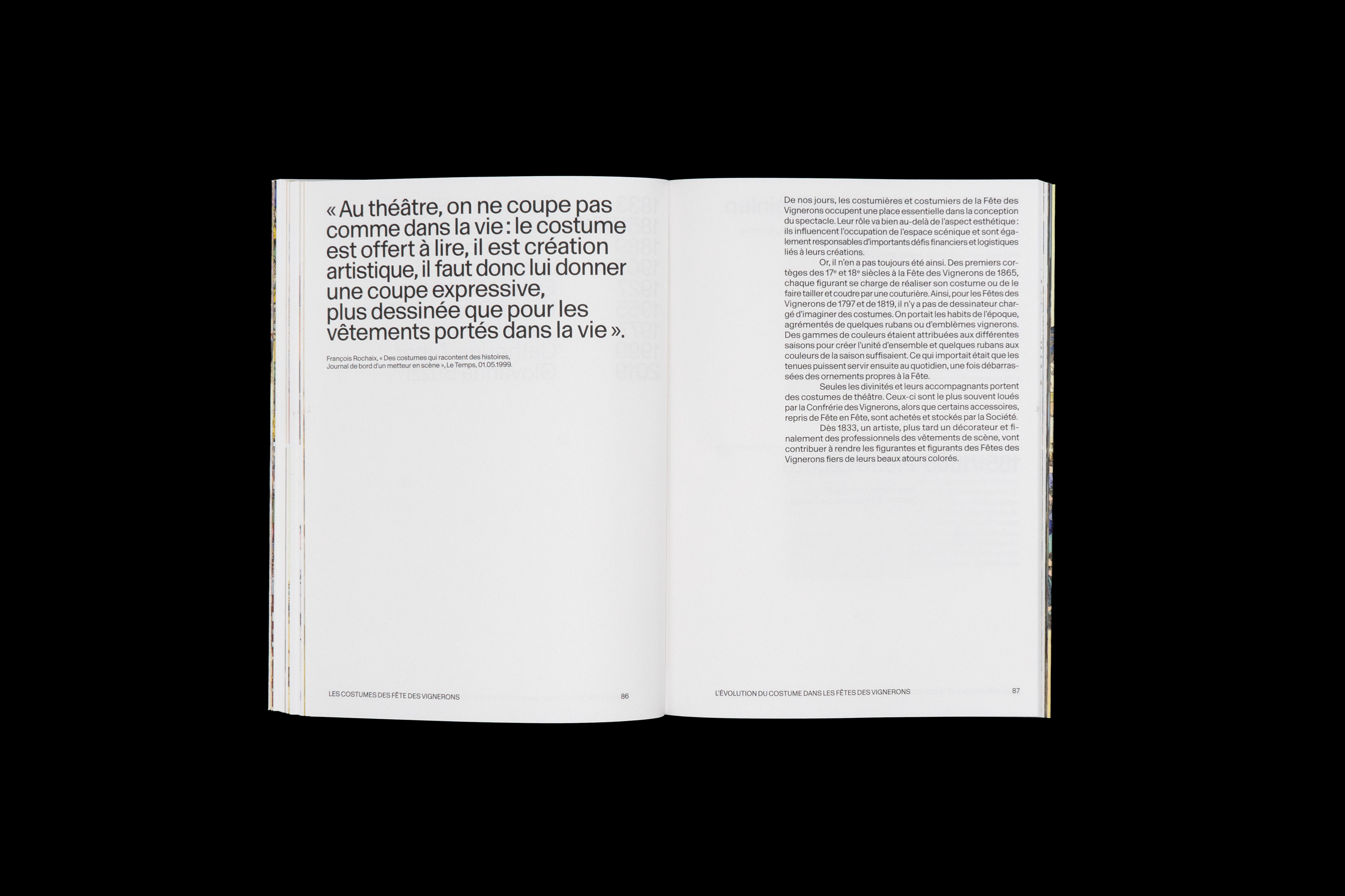 Les costumes des Fêtes des Vignerons