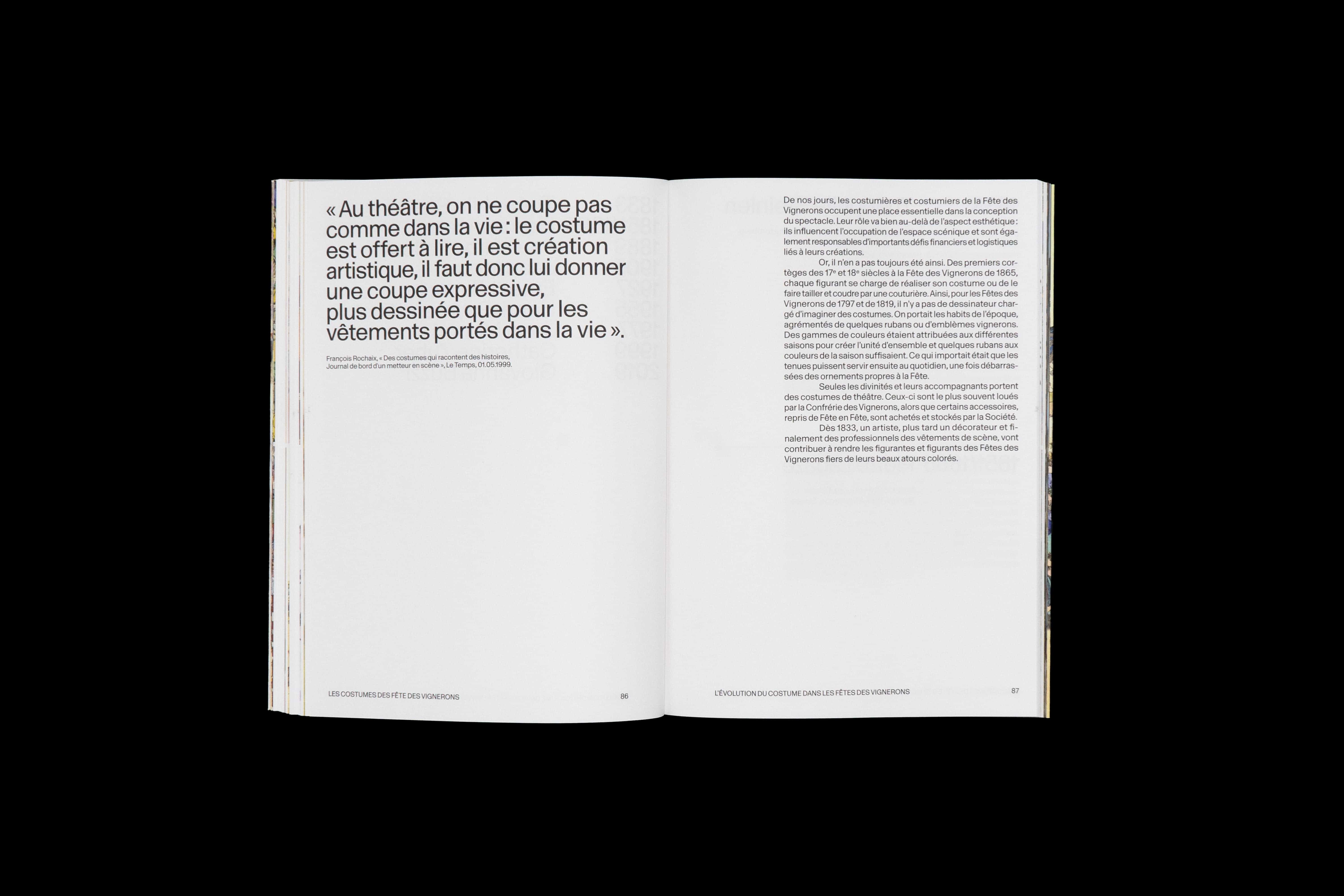 Les costumes des Fêtes des Vignerons